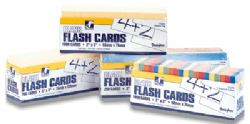Asst. Colors Blank Flashcards 250/Bx.